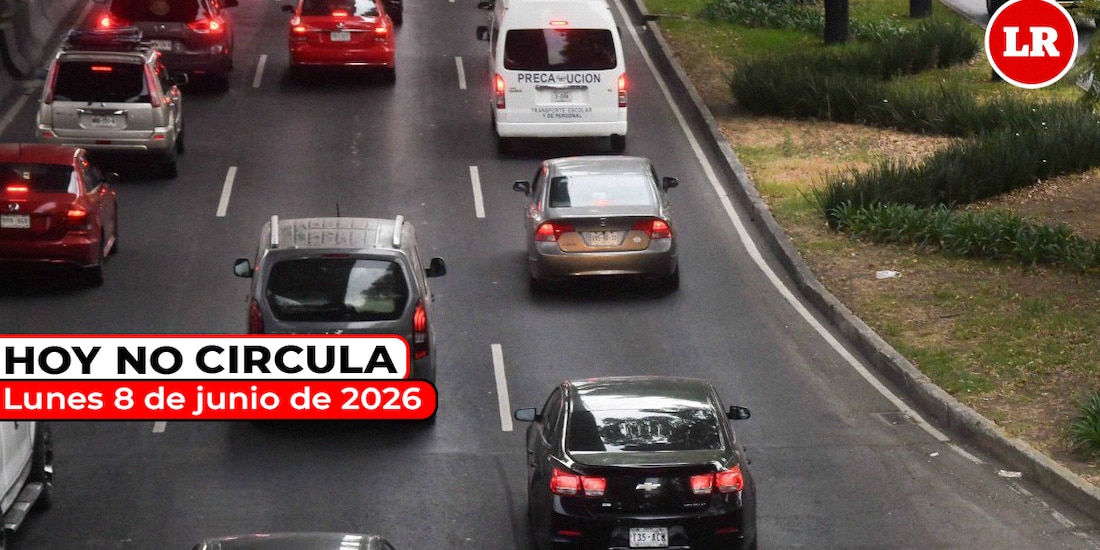 Revisa cómo aplica el Hoy No Circula este lunes 8 de junio de 2026 en la Zona Metropolitana del Valle de México.