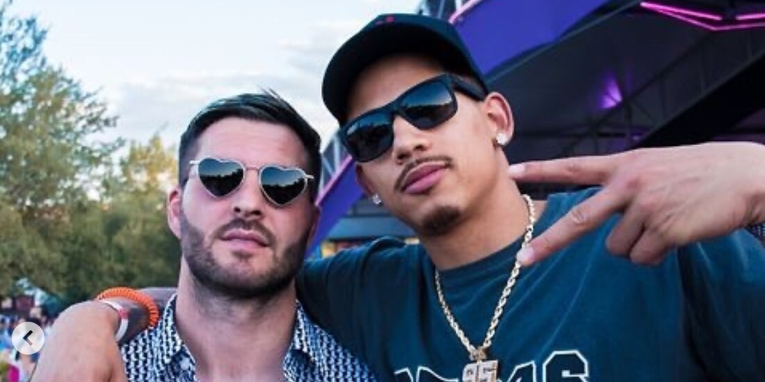 André-Pierre Gignac y Juan Toscano en el Machaca Fest.