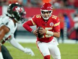 Una acción del Kansas City Chiefs vs Tampa Bay Buccaneers, Semana 4 de la NLF