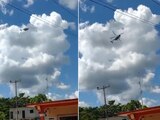 Reportan caída de helicóptero de la Semar en Tabasco.