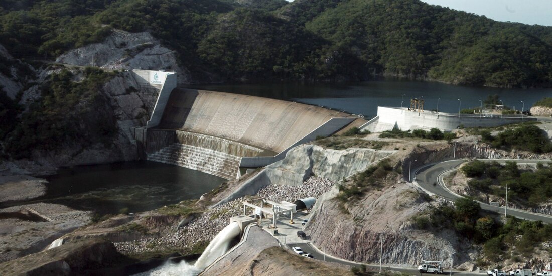 Presa de almacenamiento Picachos, en Sinaloa.