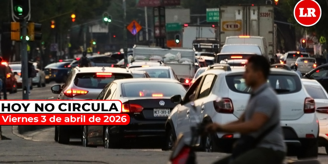 Revisa cómo aplica el Hoy No Circula este viernes 3 de abril de 2026 en la Ciudad de México y el Estado de México.