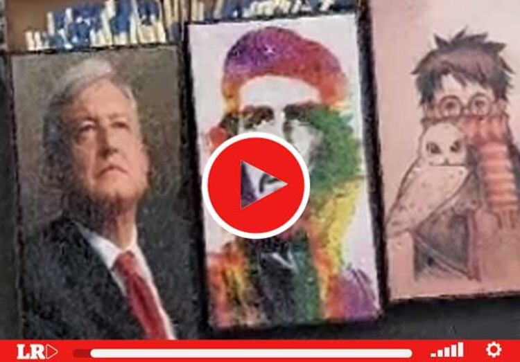 Cajas de cerillos con el rostro de AMLO, una de las "novedades" que comerciantes ofrecen este 1 de julio a simpatizantes del Presidente.