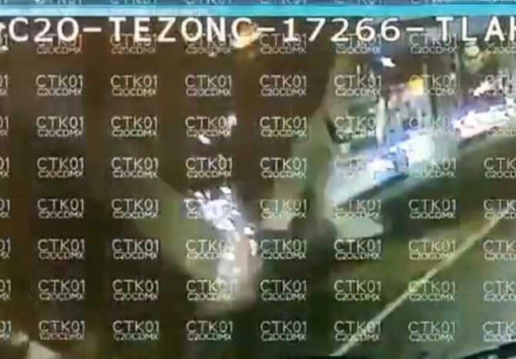 Momento en que colapsa estructura de la Línea 12