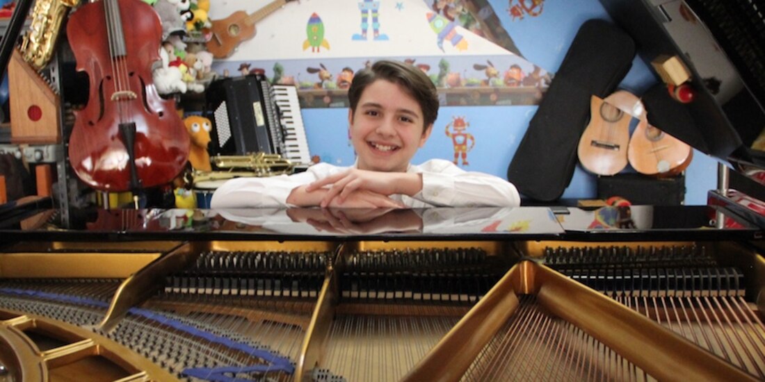 El pequeño músico, en una fotografía de archivo.