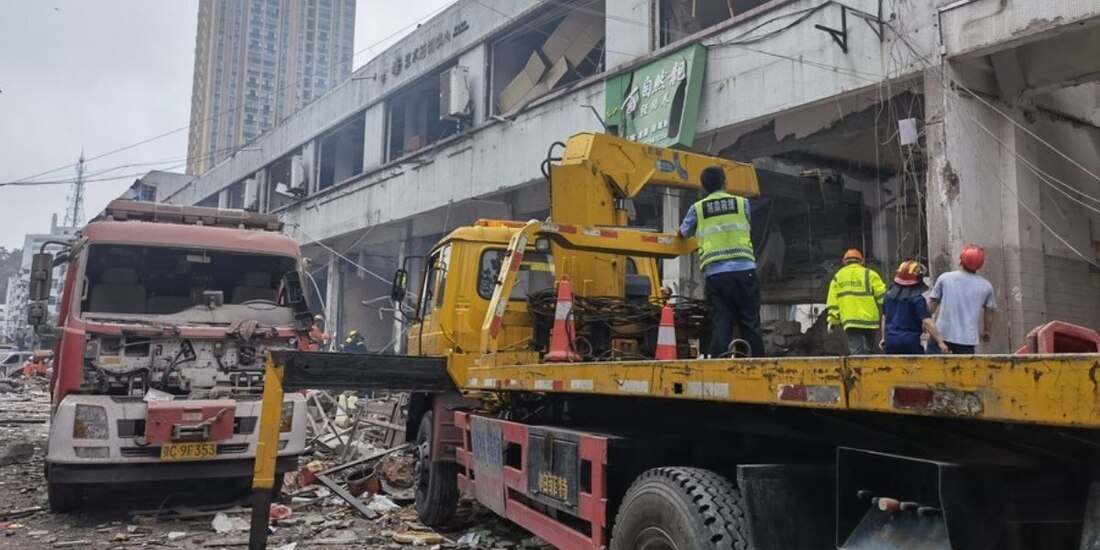La explosión de gas tuvo lugar en una comunidad residencial ubicada en el distrito de Zhangwan, en China.