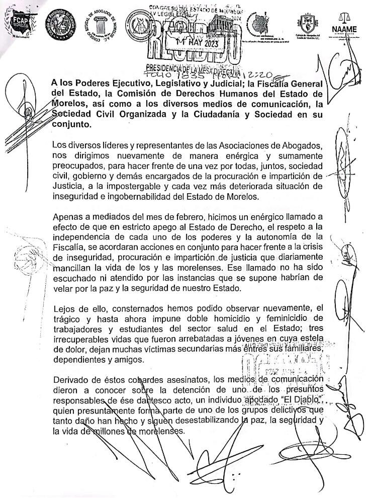 Documento oficial.