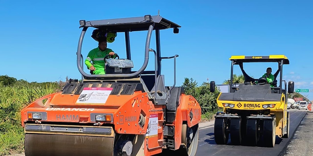 Supervisan avance de repavimentación en Guanajuato