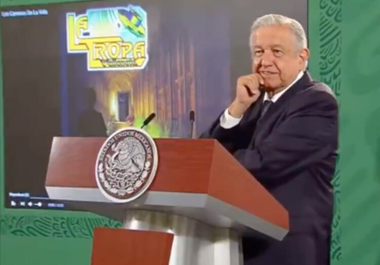 El Presidente AMLO pidió durante la mañanera que sonara "Los caminos de la vida"