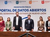 Samuel García presenta portal de datos abiertos de Nuevo León.