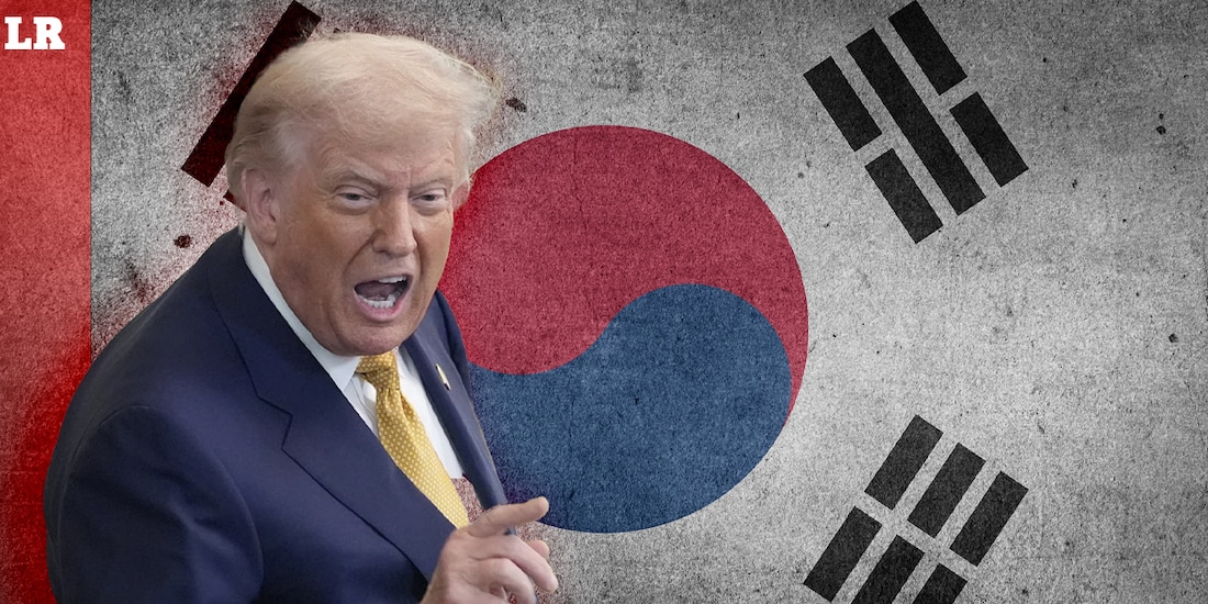 Donald Trump anuncia que aumentará del 15% al 25% los aranceles a Corea del Sur.