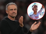 Luis Enrique durante el partido ante el Slovan Bratislava.