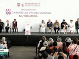 Evento de autoridades del Gobierno de CDMX, en Xochimilco.