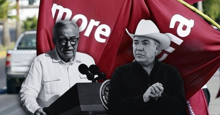 Rubén Rocha (izq.) y Enrique Inzunza (der.), entre los morenistas señalados por EU por vínculos con el crimen.