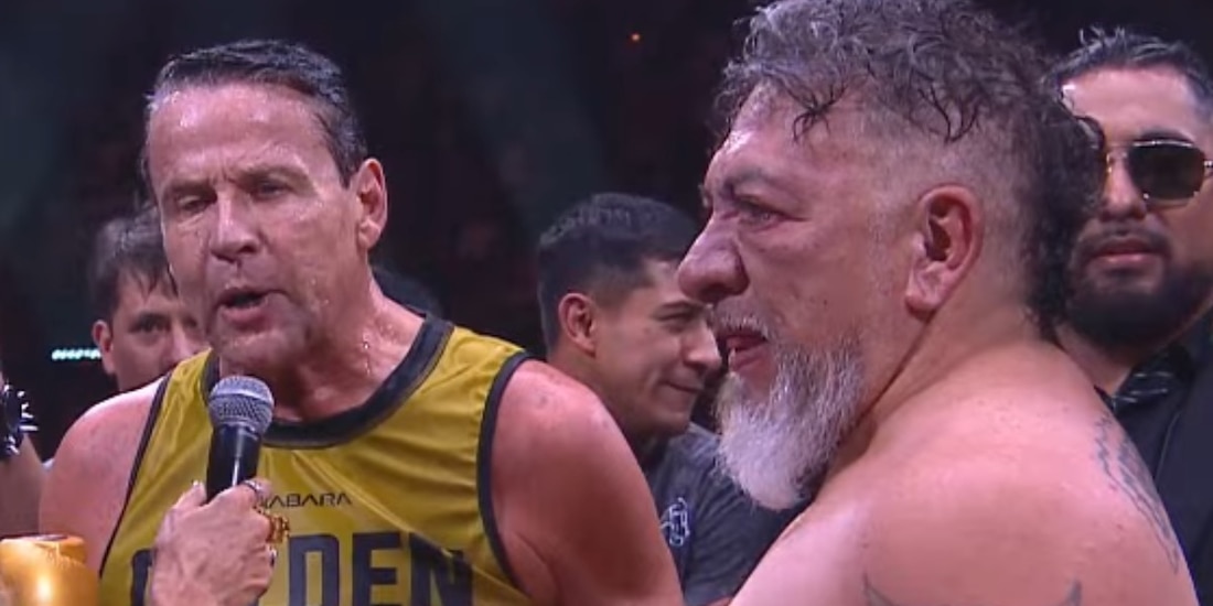 Alfredo Adame y Carlos Trejo se besan tras su pelea en Ring Royale