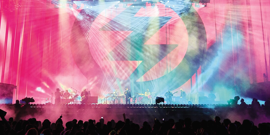 La agrupación, el sábado en el Estadio GNP Seguros.