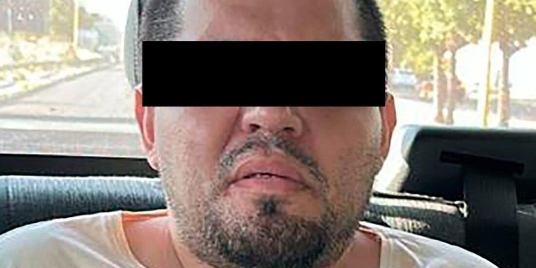 El detenido por las autoridades federales.