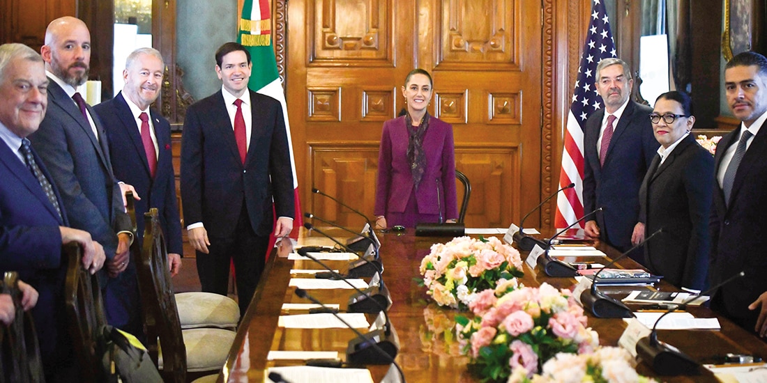 LA PRESIDENTA recibió a Marco Rubio y a su equipo, el 3 de septiembre.