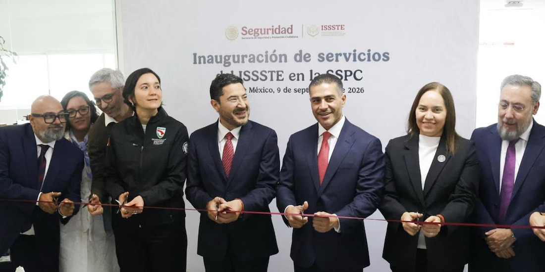 Harfuch y Batres inauguran complejo del ISSSTE