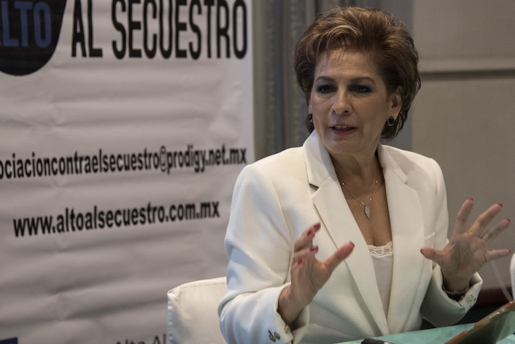 La presidenta de Alto al Secuestro, en imagen de archivo.