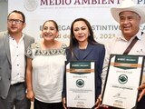 Hidalgo recibe 2 distintivos de Calidad Ambiental México.