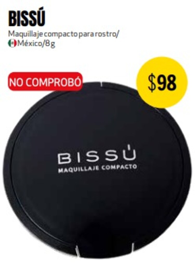 Polvo compacto Bissú uno de los que presentó fracturas.