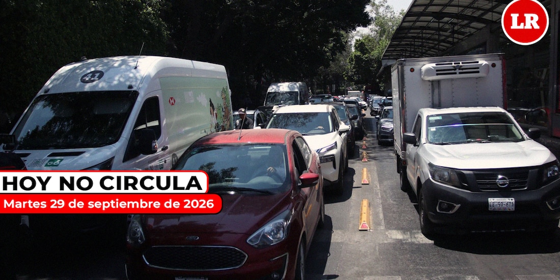 Consulta cómo aplica el Hoy No Circula este martes 29 de septiembre de 2026.