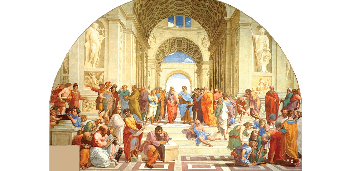 Rafael Sanzio, La escuela de Atenas, 1509-1511.