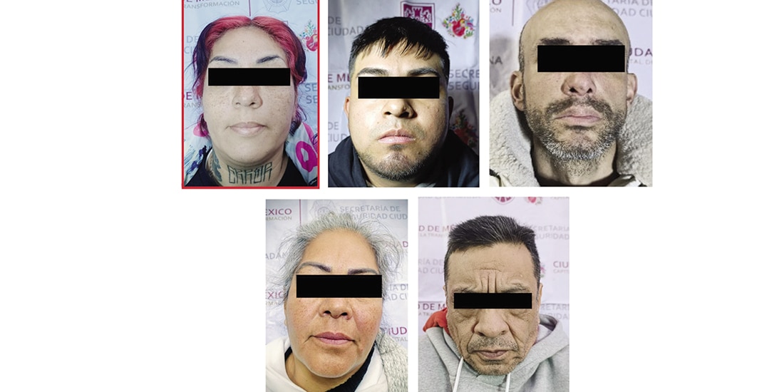 Fichas de aprehensión de los detenidos por la SSC capitalina.