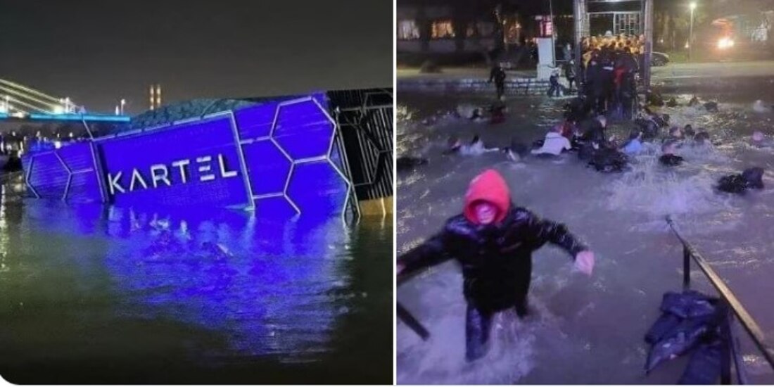 Barco discoteca se hunde en plena Navidad con 100 pasajeros abordo