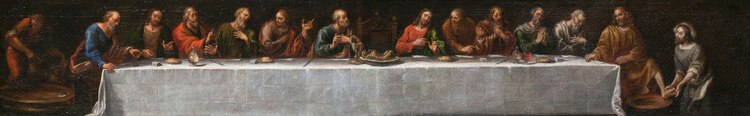 Cristo lavando los pies a los Apóstoles, de Francisco Camilo.