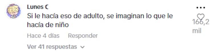 Comentario en el video de la historia