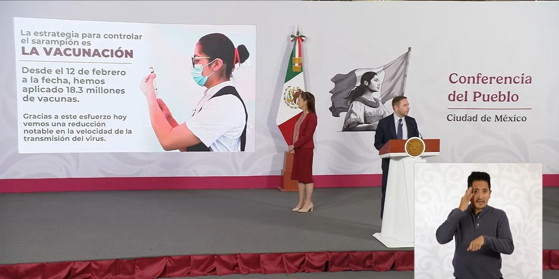 El Subsecretario de Salud este martes en Palacio Nacional.