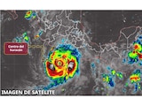 Imagen satelital del huracán "Polo".