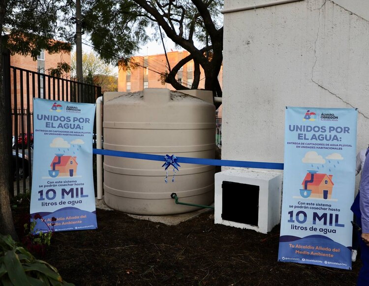 Se instalaron 26 sistemas de captación de agua en Álvaro Obregón.