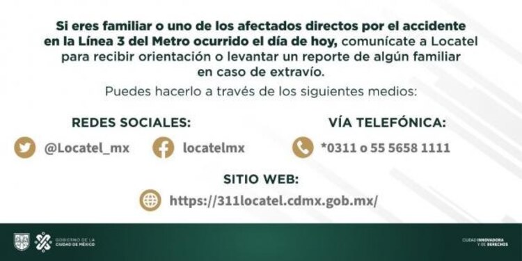 La Jefa de Gobierno puso a disposición de quien lo necesite estos número.