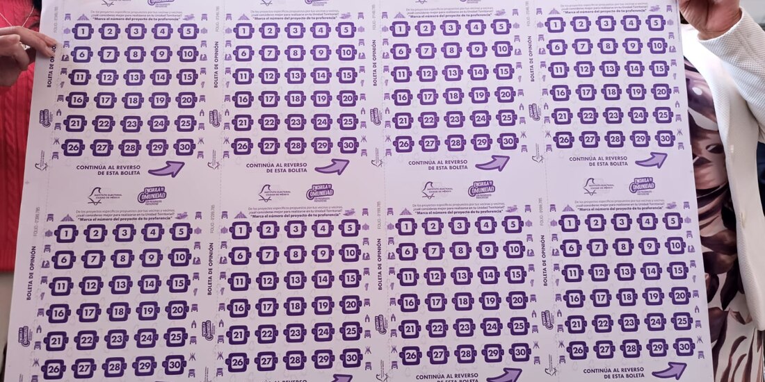 IECM encabeza impresión de boletas del Presupuesto Participativo 2025.
