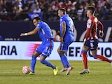 Una acción del Atletico de San Luis vs Cruz Azul, Jornada 5 del Torneo Apertura 2022 de la Liga MX en el Estadio Alfonso Lastras.