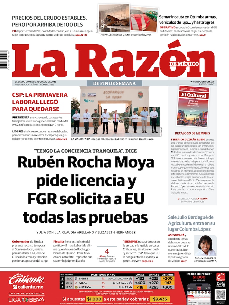 La Razón 02 Mayo 2026