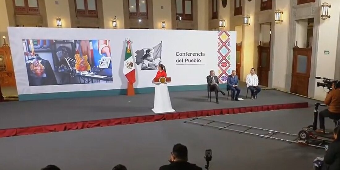 Conferencia de la Presidenta Claudia Sheinbaum en Palacio Nacional.