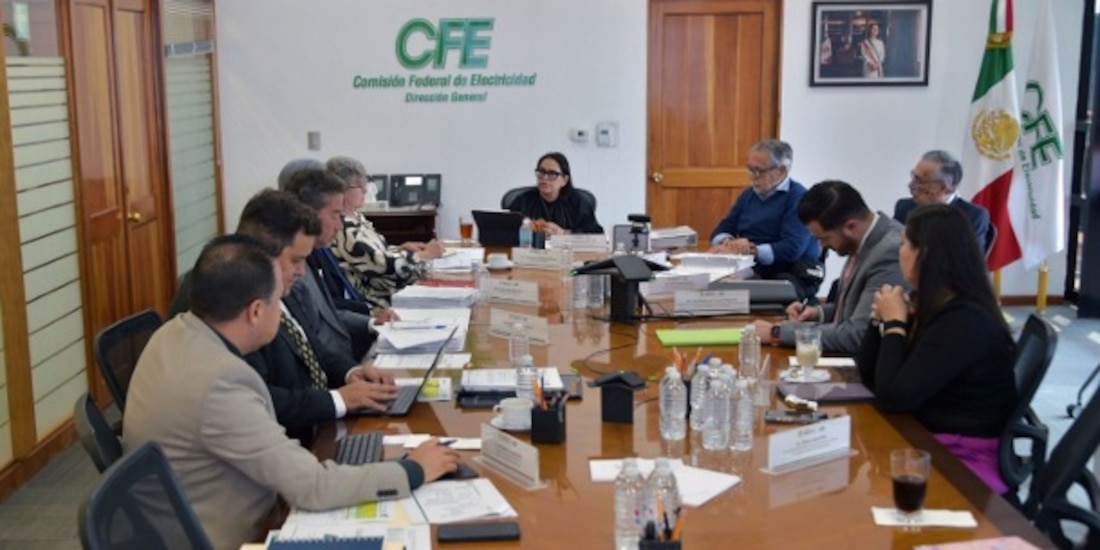 Sesión de la Comisión Federal de Electricidad.