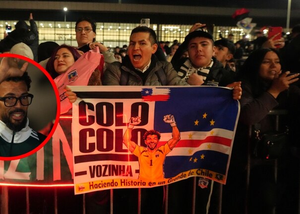 Vozinha tuvo un gran recibimiento a su llegada a Chile, donde jugará con el Colo Colo.