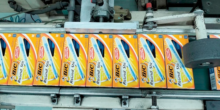 Línea de fabricación de una de las seis familias de productos que hace la marca.