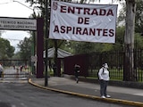 Entrada de aspirantes.