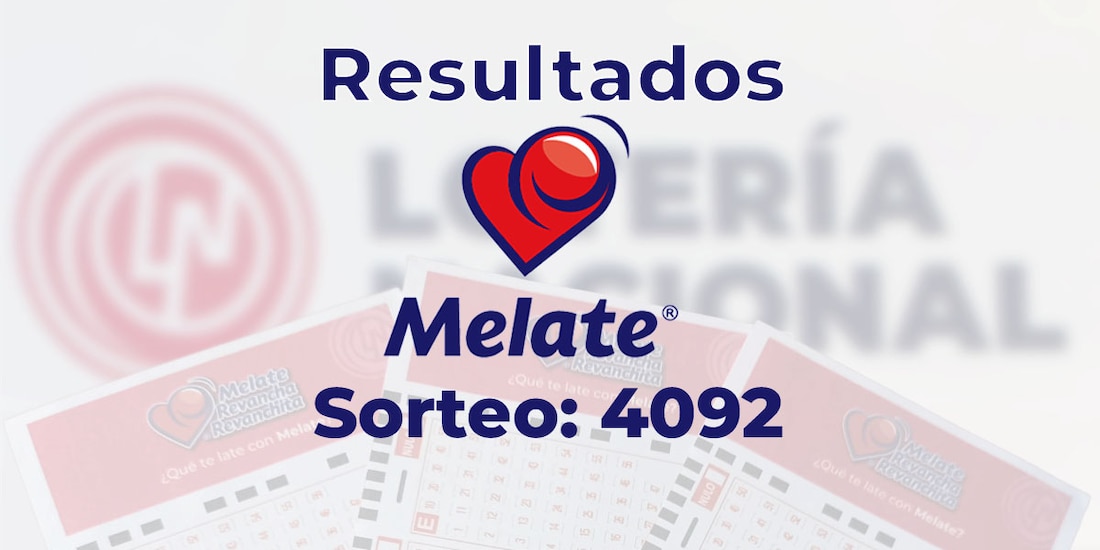 Resultados del sorteo 4092 del Melate, Revancha y Revanchita de este 6 de agosto del 2025.