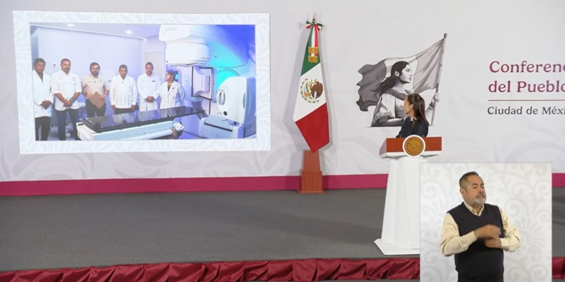 Enlace desde Palacio Nacional a Tabasco.