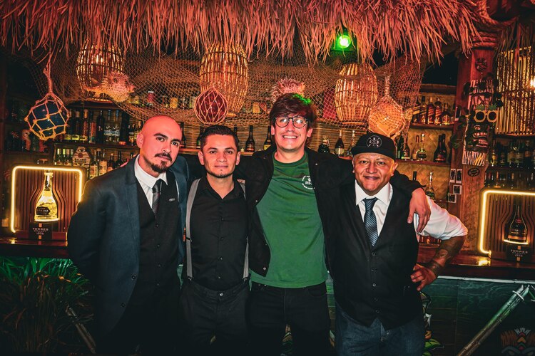 (De izq. a der.) los concursantes Orlando Gossio, Cuauhtli Camacho, Beto del Toro y Ricardo Calzada