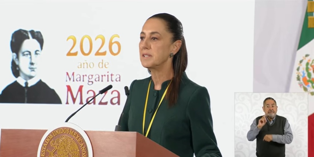 Claudia Sheinbaum, Presidenta de México, este lunes en Palacio Nacional.