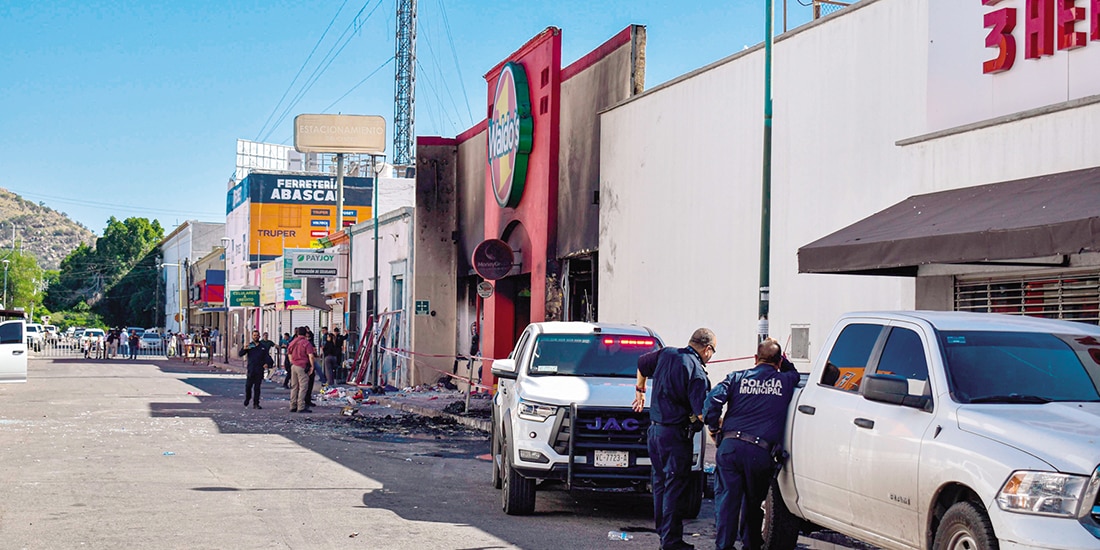 ASPECTO de la tienda siniestrada el pasado 1 de noviembre.