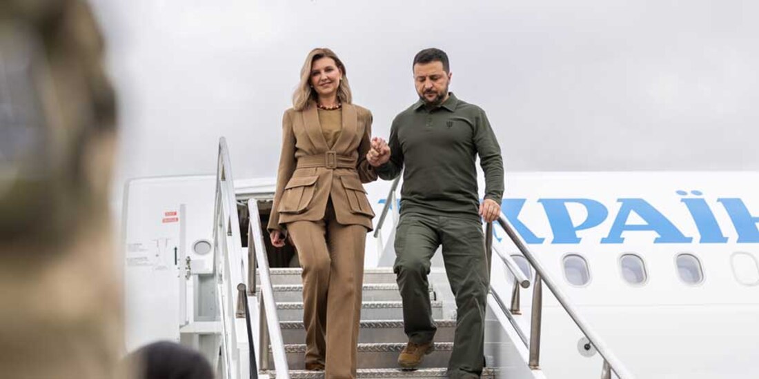 Volodimir Zelenski, presidente de Ucrania, en su visita a EU